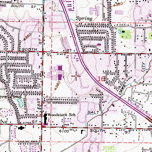 Topographic Map of Waterbury Condominium, UT