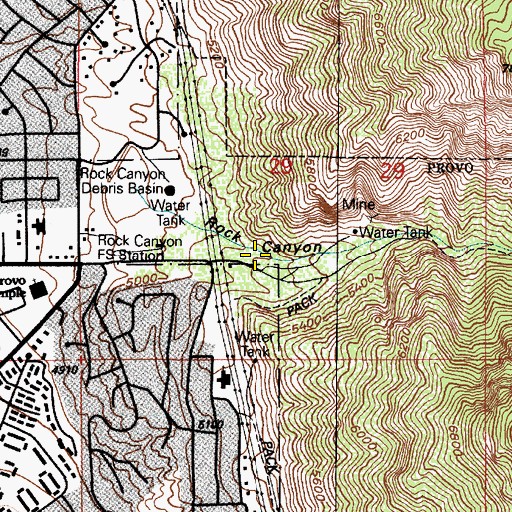 Topographic Map of Hellspot Tower, UT