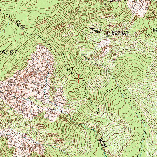 Topographic Map of West Summit Trail, UT