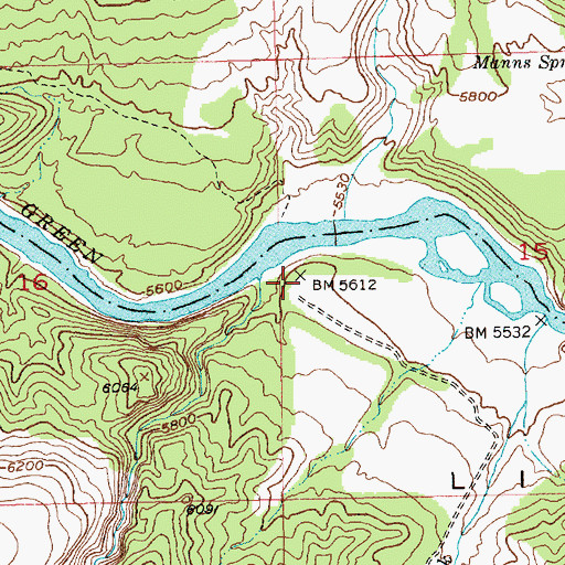 Topographic Map of Gonge Creek Camp, UT