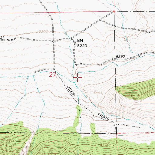 Topographic Map of Telephone Hollow, UT