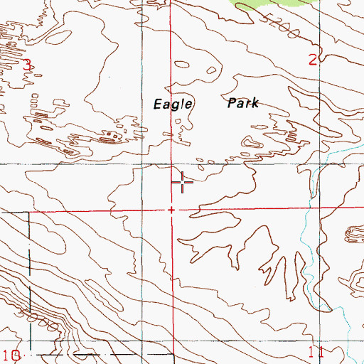 Topographic Map of Eagle Park, UT