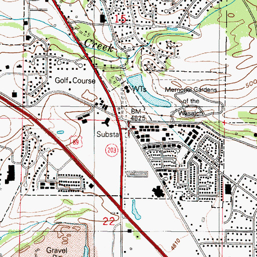 Topographic Map of Meadows Professional Plaza Condominiums, UT