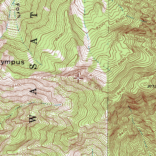 Topographic Map of Hobbs Peak, UT