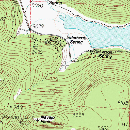Topographic Map of Navajo lake Lodge, UT
