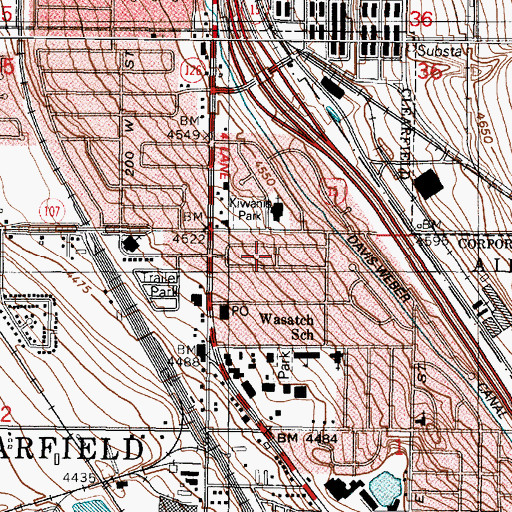 Topographic Map of Lakeview, UT