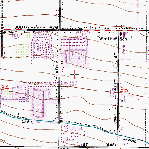 Topographic Map of Brook Hollow, UT
