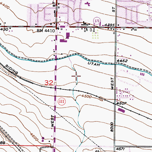 Topographic Map of Country Creek, UT