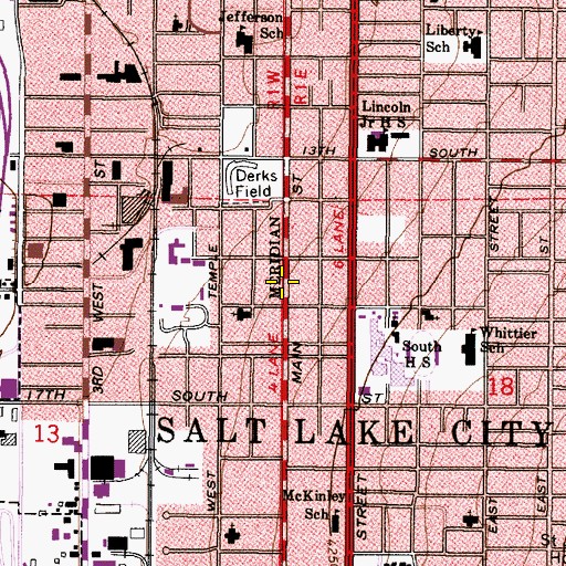 Topographic Map of Gabbotts Addition, UT