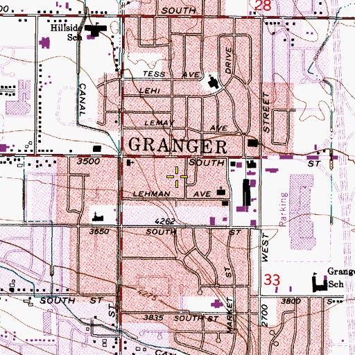Topographic Map of Holmberg, UT