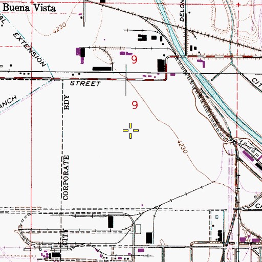 Topographic Map of Horizon West Industrial Park, UT