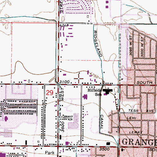 Topographic Map of Thorup Estates, UT