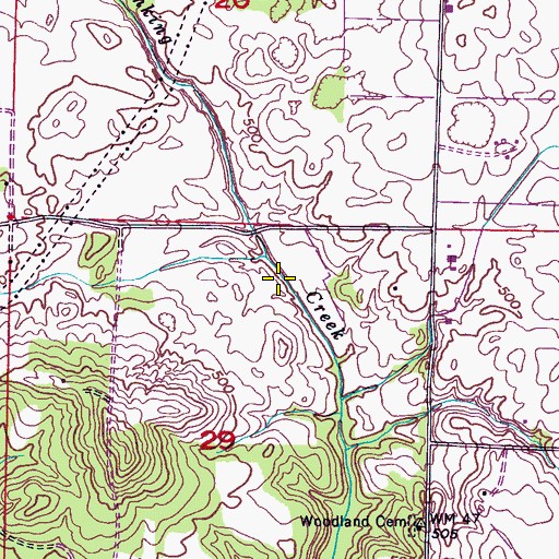 Topographic Map of Foster Spring, AL