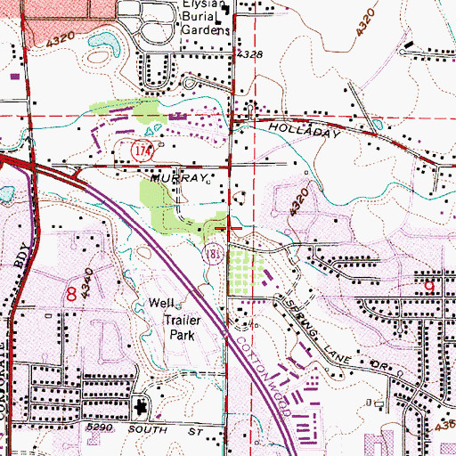 Topographic Map of Pheasant Hollow, UT
