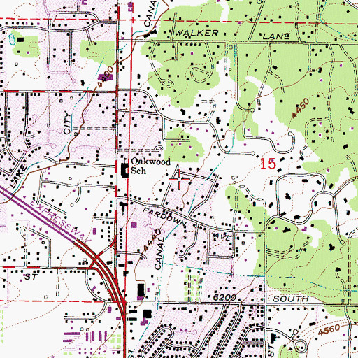 Topographic Map of Applewood, UT