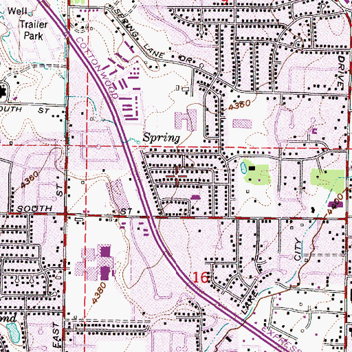 Topographic Map of Lakewood, UT