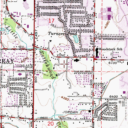 Topographic Map of Hilton Villa, UT