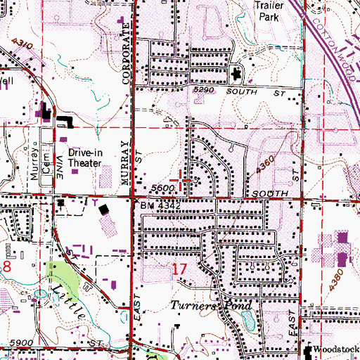 Topographic Map of Valley Fair Estates, UT