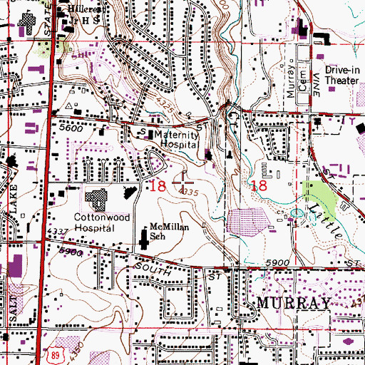 Topographic Map of Bridlewalk, UT
