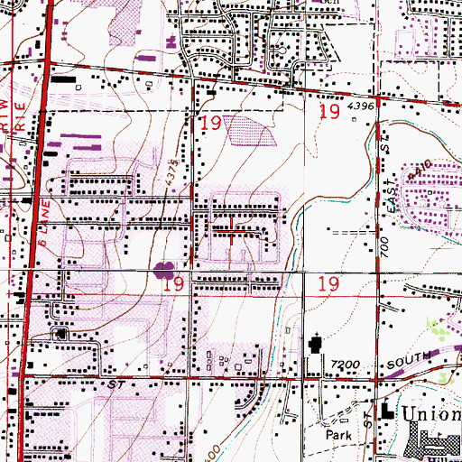 Topographic Map of Selma, UT