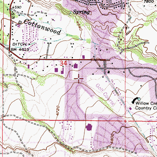Topographic Map of Ridge Point, UT