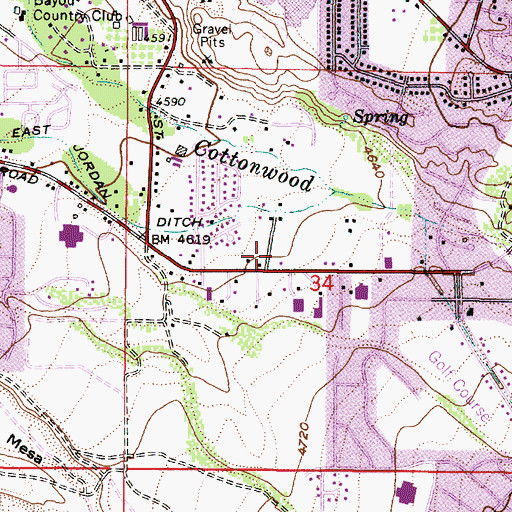 Topographic Map of Willow Creek Ranchettes, UT