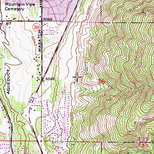 Topographic Map of McLaines Mountain, UT