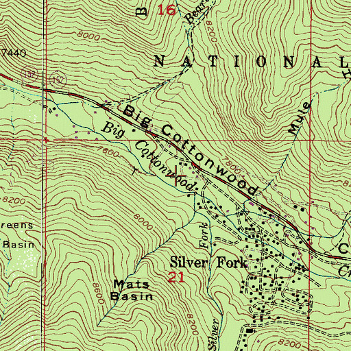 Topographic Map of Burnt Flat, UT