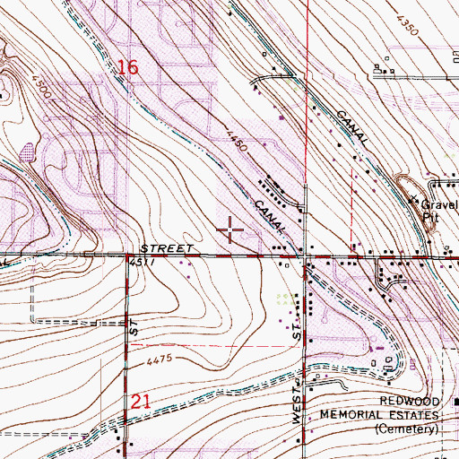 Topographic Map of Bennion Park, UT
