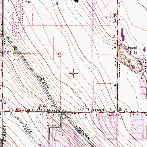 Topographic Map of Bennion Cove, UT