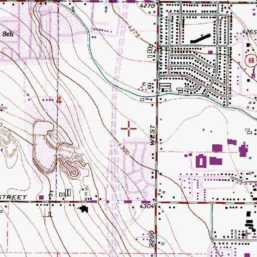 Topographic Map of Heatherglen, UT
