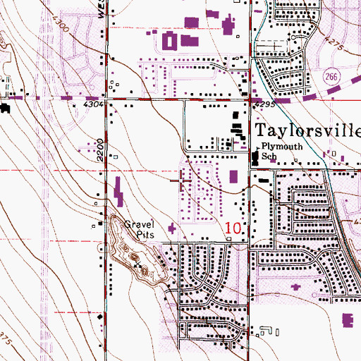 Topographic Map of Marian Meadows, UT