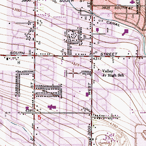 Topographic Map of Valley Home View, UT