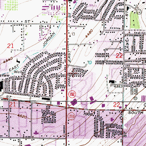 Topographic Map of La Cresta Park, UT