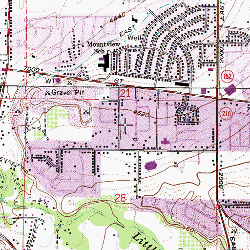 Topographic Map of Ferreland Acres, UT