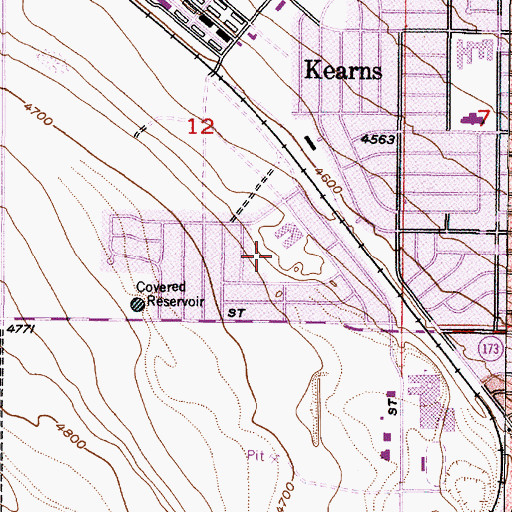 Topographic Map of Linford Acres, UT