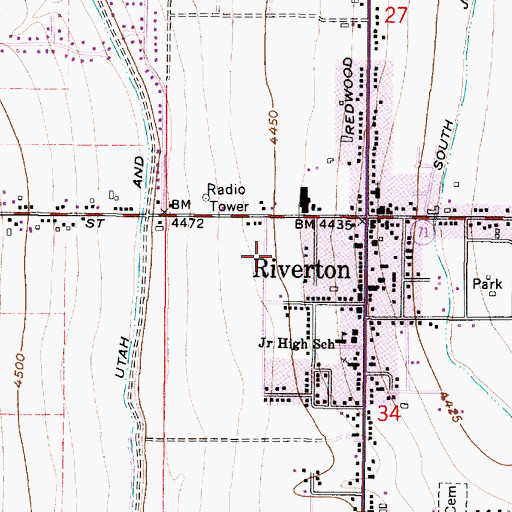 Topographic Map of Carol Villa, UT