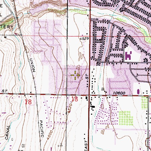 Topographic Map of White Sands, UT