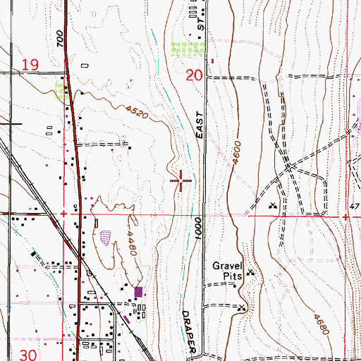 Topographic Map of Willow View, UT