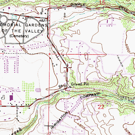 Topographic Map of Platt, UT