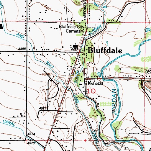 Topographic Map of Moyal Anderson, UT