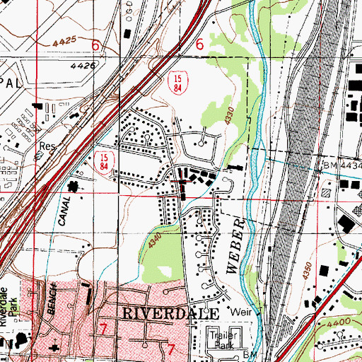 Topographic Map of Sherwood Park, UT