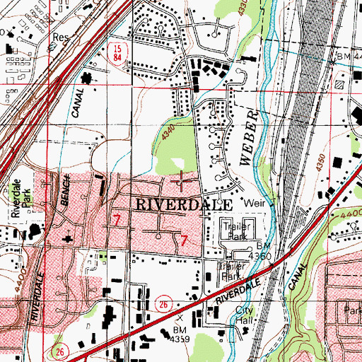 Topographic Map of Farr, UT