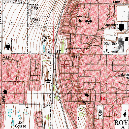 Topographic Map of El Centro Estates, UT