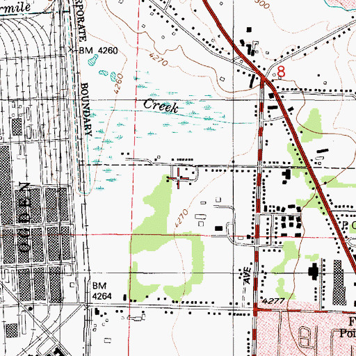 Topographic Map of Urban Estates Mobile, UT