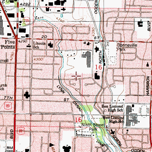 Topographic Map of Lefgren, UT