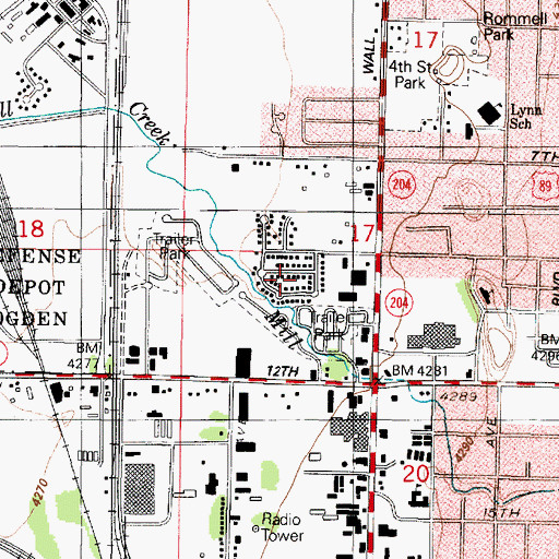 Topographic Map of Century Village, UT