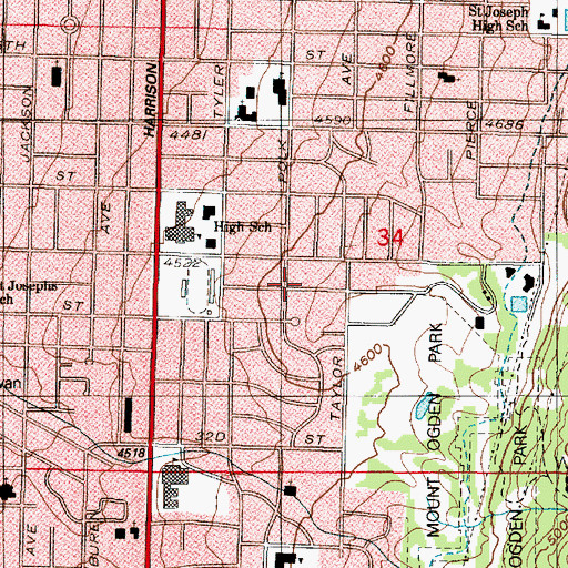 Topographic Map of University Park, UT