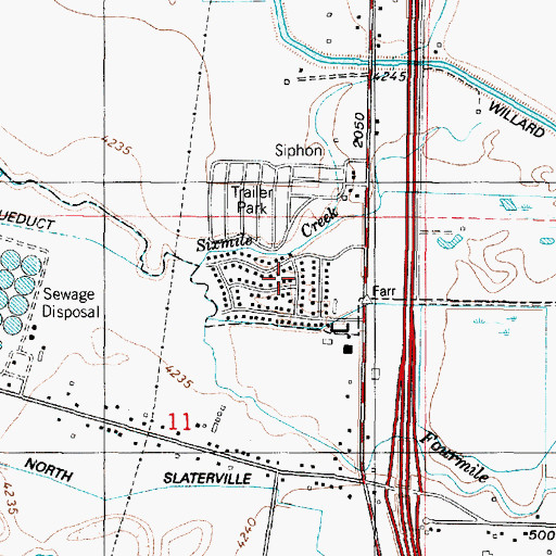 Topographic Map of Country Place, UT