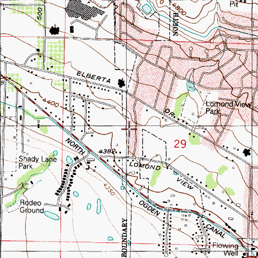 Topographic Map of Bailey, UT